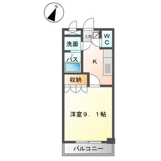 アムールコスモス【1階】の間取り