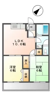 ユーハイム広徳【2階】の間取り