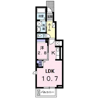 プランドール セゾンⅡ【1階】の間取り