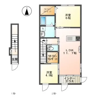 シェルル 尾倉【2階】の間取り