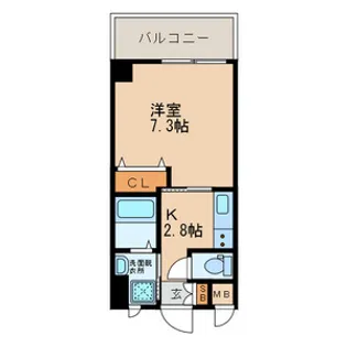 ERIOS COURT 香春口【403号室号室】の間取り