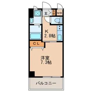 ERIOS COURT 香春口【302号室号室】の間取り