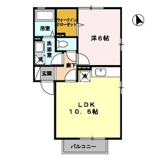 エデンナⅠ【1階】の間取り