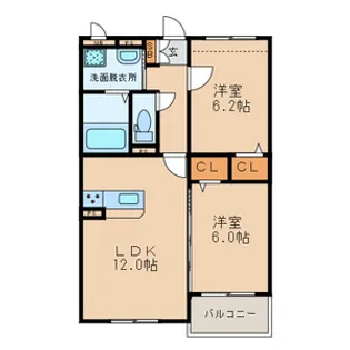 福岡県北九州市小倉南区中貫1丁目【マンション】の間取り