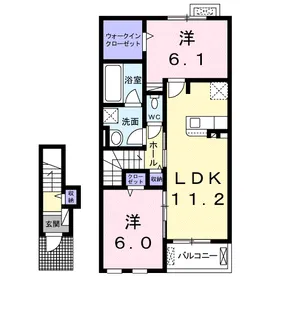 ベストライフ野面Ⅰ【2階】の間取り