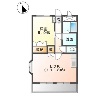グランツ【1階】の間取り