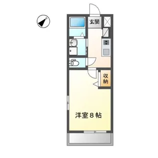 ラピュタ中川【206号室】の間取り