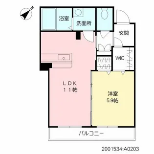 フレシール柳町【2階】の間取り