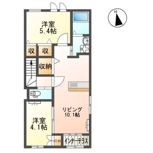 ラピュタ宮前【2階】の間取り