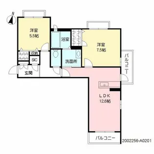 エンジョイスペース鷹の巣【2階】の間取り