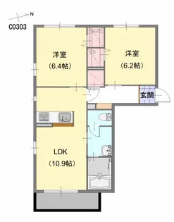 福岡県北九州市八幡西区平尾町【アパート】の間取り