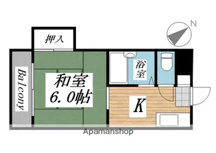 シャトレ川淵【4階】の間取り