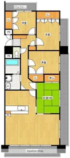 シャトレ大手町N棟【7階】の間取り