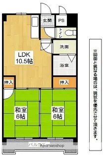 フジエホワイトローザ熊谷707号室【7階】の間取り