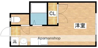 プチパレット中井【202号室】の間取り
