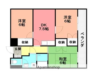 サンラビール小倉【8階】の間取り
