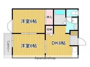 福岡県北九州市八幡西区木屋瀬2丁目【アパート】の間取り