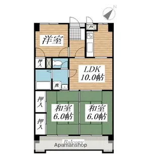 江藤ビル(ETO BLD)【4階】の間取り