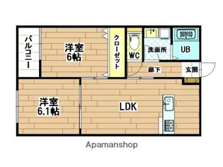 CS到津【3階】の間取り