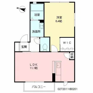 福岡県北九州市小倉北区神岳1丁目【アパート】の間取り