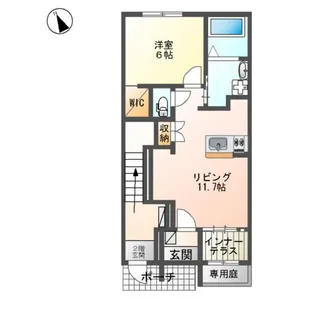 リバーサイドコート御開【1階】の間取り