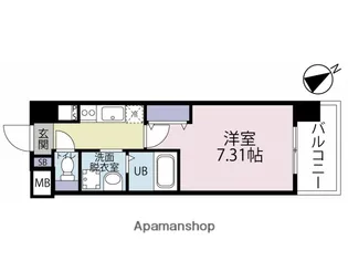 福岡県北九州市小倉北区江南町【マンション】の間取り