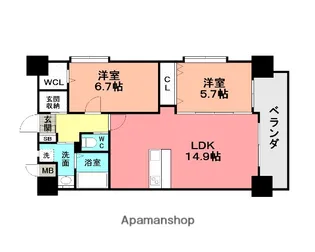 ZEGUNA【14階】の間取り