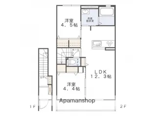 アリエッタ赤坂【2階】の間取り