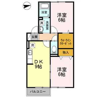 グリーンヒルズ宮前【2階】の間取り