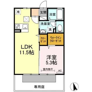 1LDKの間取り画像