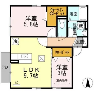 グラン・ジュデ A棟【1階】の間取り