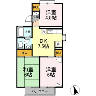 3DKの間取り画像