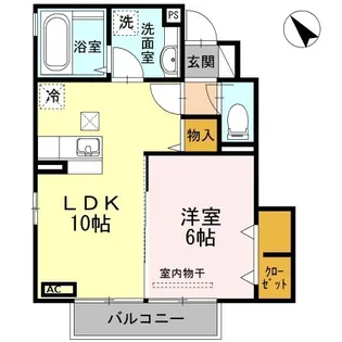 アルウェット【1階】の間取り