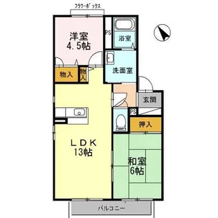 タイムⅢ【2階】の間取り