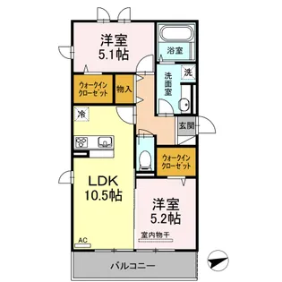 ALLTID GLAD FARGERIK【207号室】の間取り