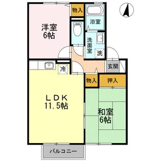 クレール長尾【2階】の間取り