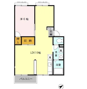 プレジール弥生が丘 B棟【1階】の間取り