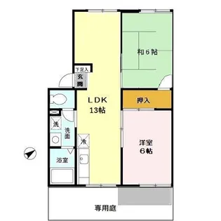 プレジール弥生が丘 B棟【1階】の間取り