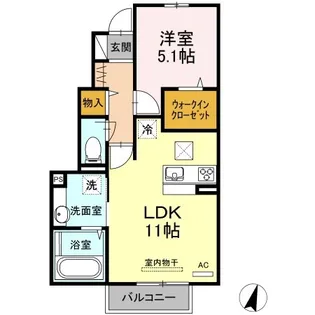 グラン・フィオーレ【1階】の間取り