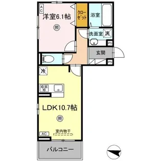 DーROOM今町【2階】の間取り