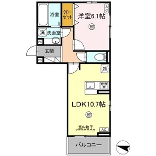 D-ROOM今町【2階】の間取り