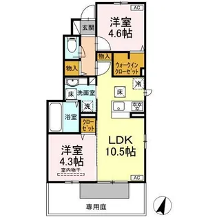 Arietta【1階】の間取り