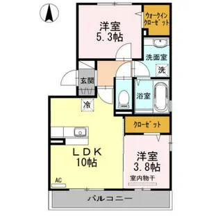 Elvita高峯【3階】の間取り