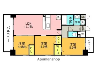 福岡県北九州市八幡西区本城学研台1丁目【マンション】の間取り