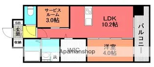福岡県北九州市門司区黄金町【マンション】の間取り