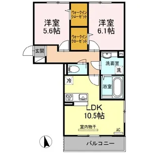 ソレールヴィラⅡ A棟【2階】の間取り
