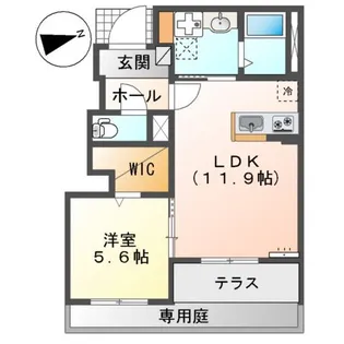 リオーネ富野【1階】の間取り