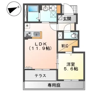 リオーネ富野【1階】の間取り