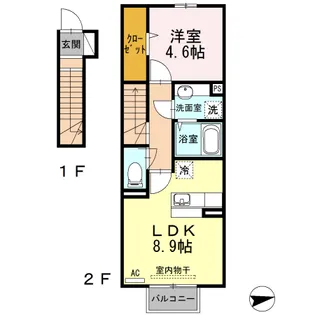 グレーシア南八千代【2階】の間取り