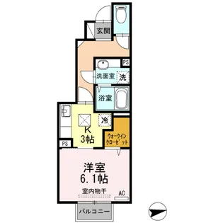 グレーシア南八千代【1階】の間取り